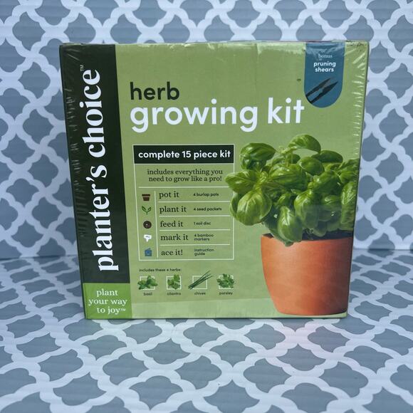Planter's Choice Herb Growing Kit New In Box - Picture 1 of 2